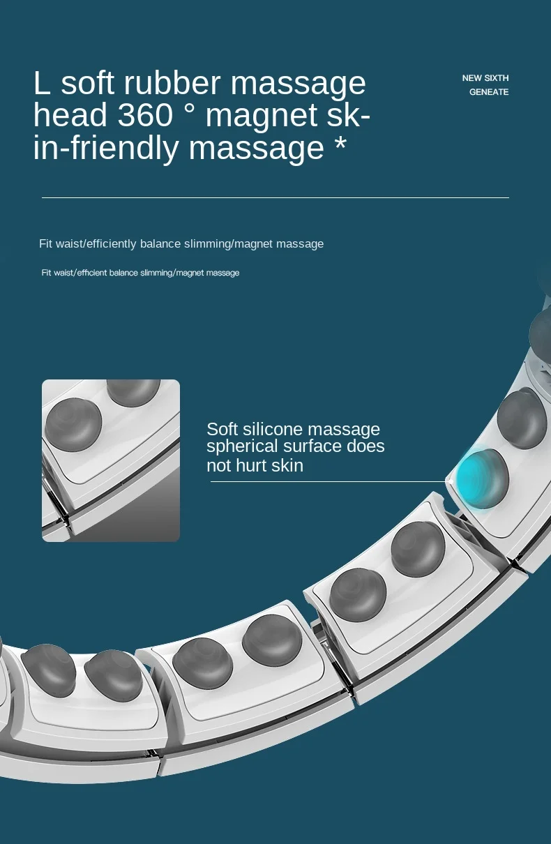 구매 지능형 자석 체육관 체중 감량 휴대용 스포츠 운동 피트니스 장비, 복부 아름다움 허리 여성 후프 집에서