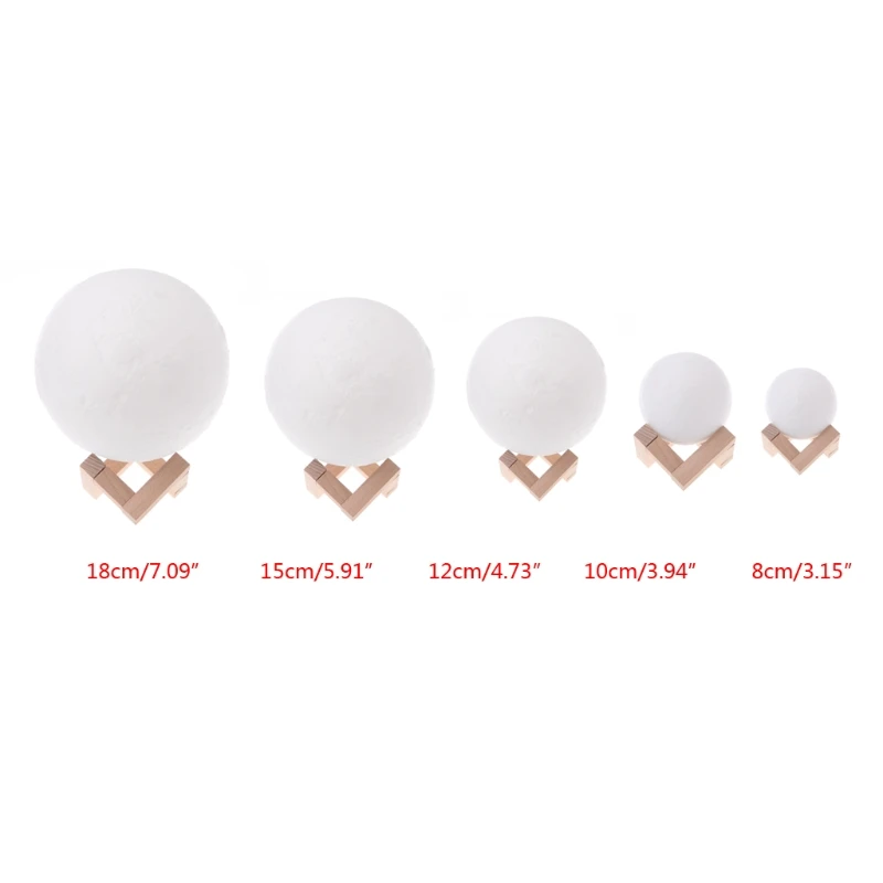 3D волшебный светодиодный луна ночь светильник лампа настольная зарядка через USB