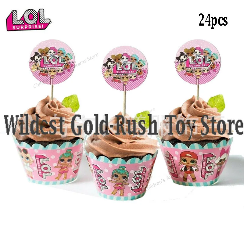 LOL сюрприз куклы 24 шт. торт карта фрукты Plug in Детские вечерние товары на день