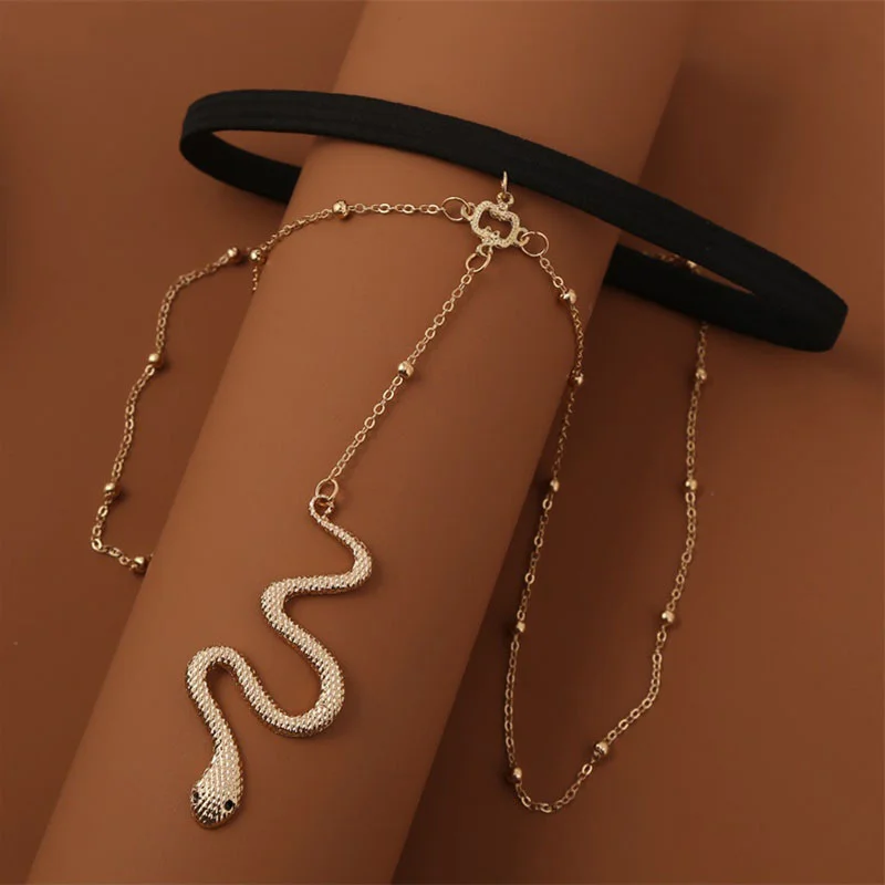 Эротическое нижнее белье Boho металлические Большие Подвески змея цепочка для ног