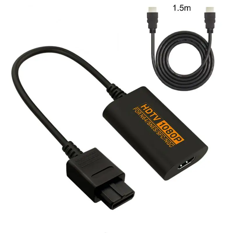 

1080P NGC/N64/SNES/SFC HD Switch Converter HDMI-compatible To HDTV Video Scart Cable With 1.5m Cable Convenient Plug And Play