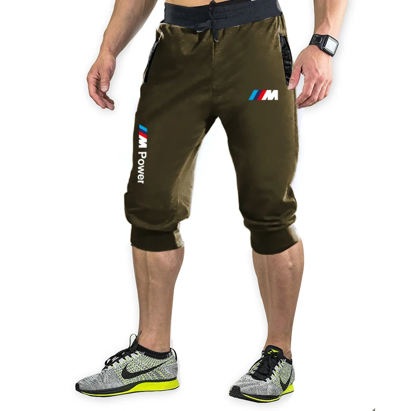 

2021 Summer Quick dry New Man Shorts Coat Bmw Printing Style Male Fitness Sweatpants Leisure Men BMW Shorts Wild Selling
