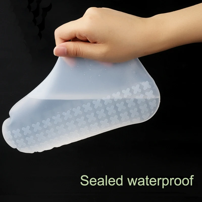 Многоразовые водонепроницаемые Непромокаемые Силиконовые чехлы для обуви