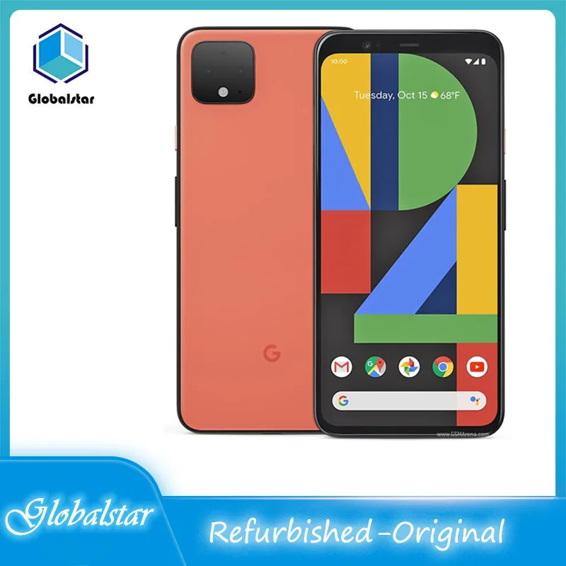 

HTC Google Pixel 4 Refurbished Original Unlocked 5.7inches cellphone Octa-core 128GB 12.2MP Camera free shipping