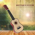 Портативная мини-гитара, 21 дюйм, 6 струн, укулеле для детей, для начинающих, обучающая игрушка, подарок легкая портативная музыкальная гитара