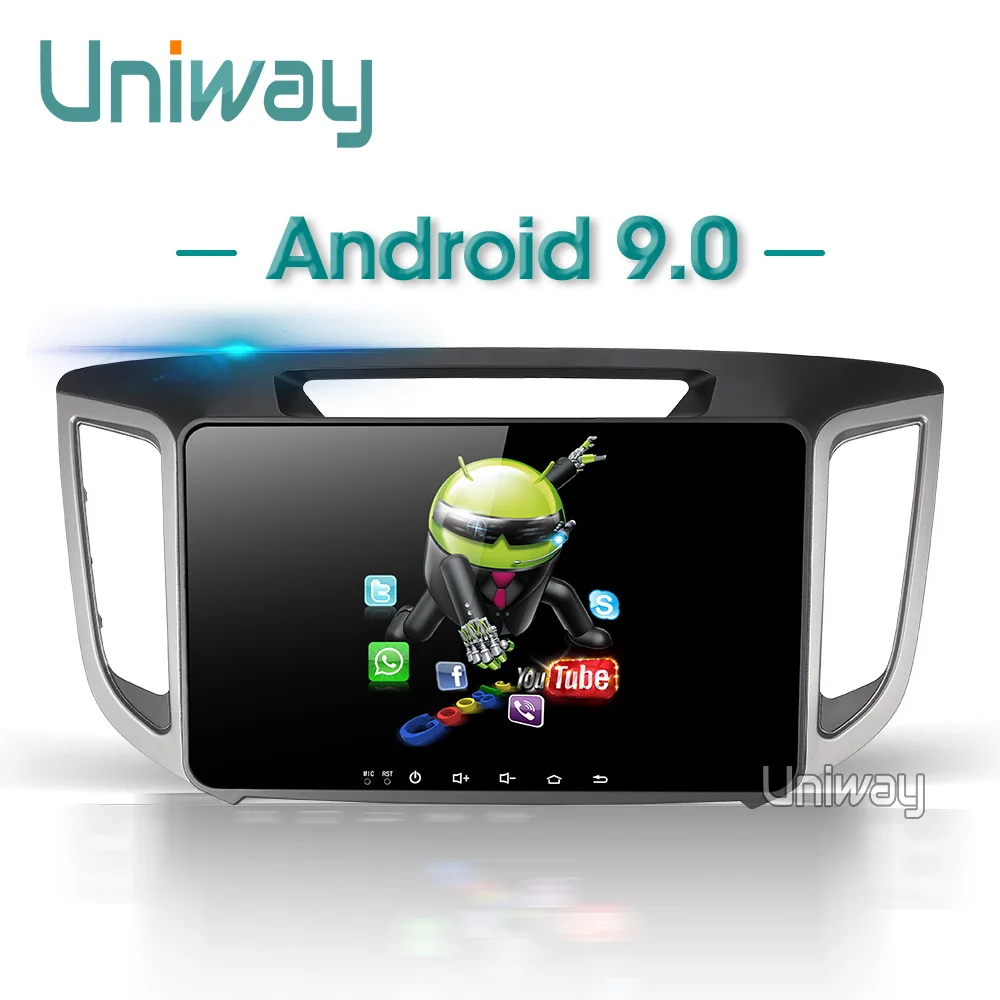 AIX251071 uniway 8 core android 8,1 автомобильный dvd для hyundai creta ix25 автомобильный Радио плеер gps навигации