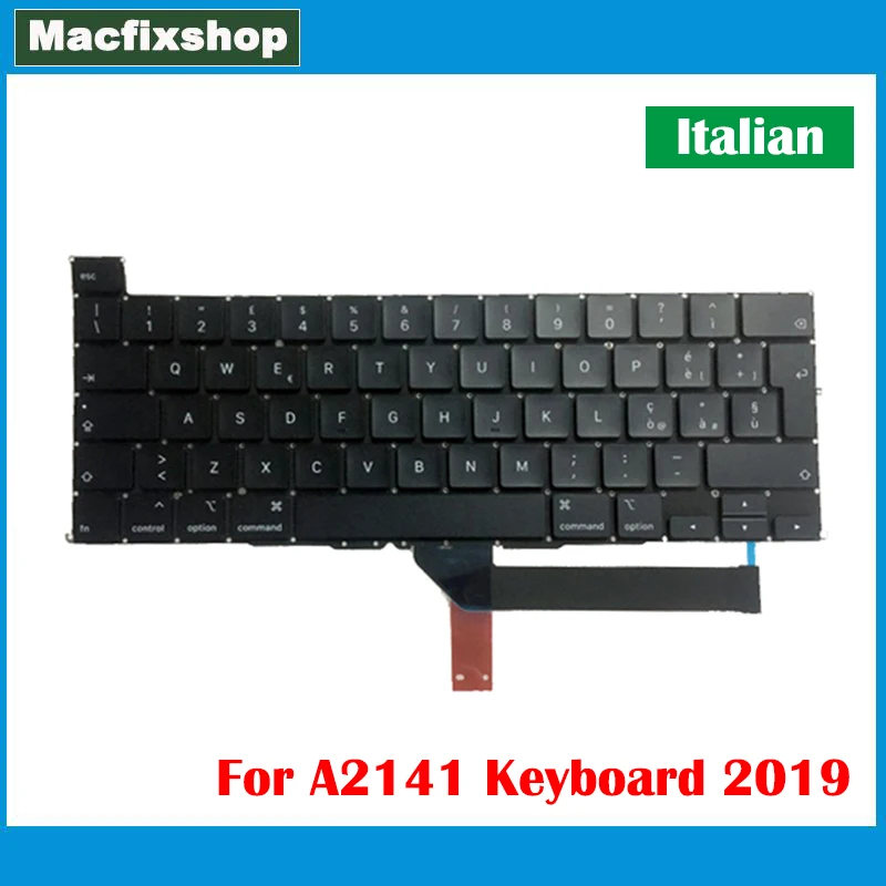 Оригинальная замена клавиатуры A2141 для ноутбука Macbook Pro 16 дюймов Retina EU IT