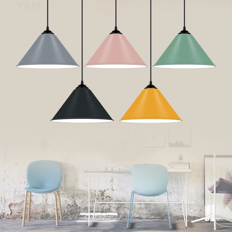 Современный металлический подвесной светильник s E27 светодиодный в