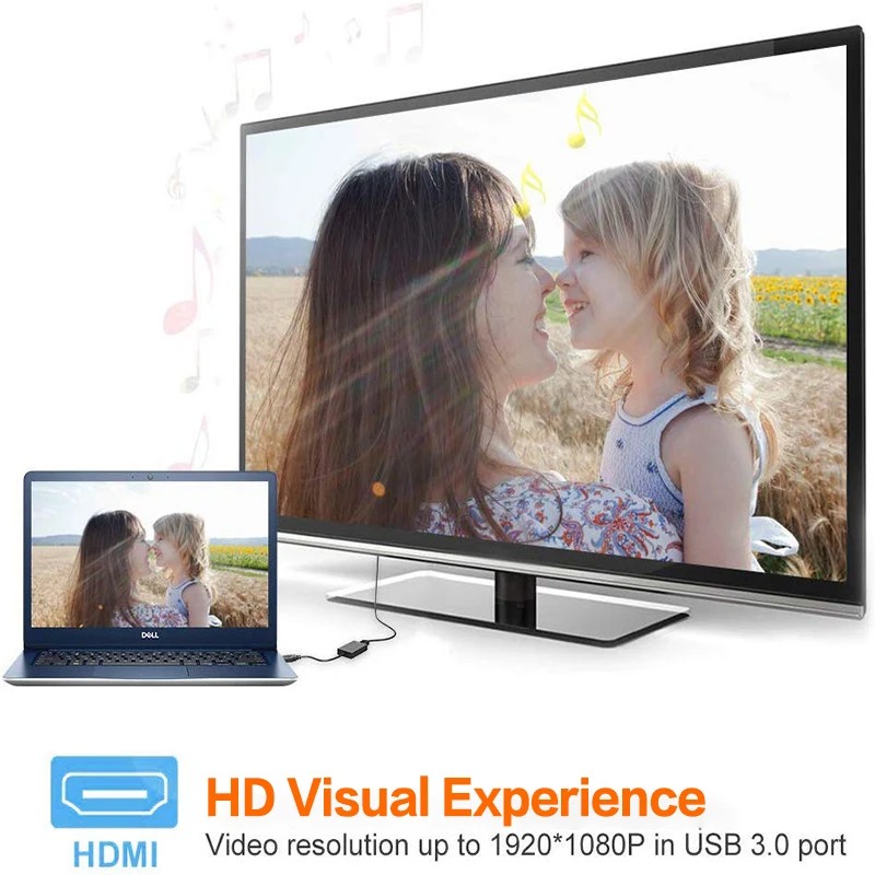USB C 3 0 HDMI DVI видео Графический конвертер адаптер HD1080P к кабелю несколько мониторов