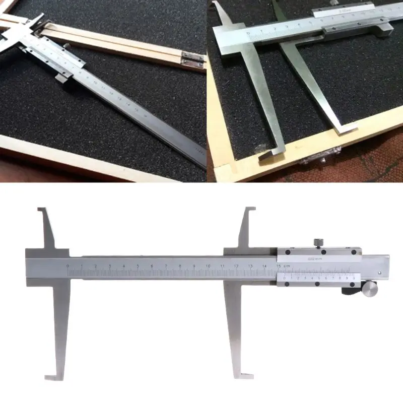 

Inside Groove Vernier Caliper 9-150mm/0.02 Stainless Steel Inner Calipers 2 Claw