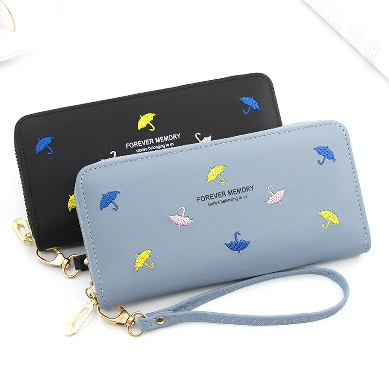 

Женские кожаные кошельки, Длинный кошелек на молнии, клатч, Женский держатель для кредитных карт, многофункциональный кошелек из искусстве...