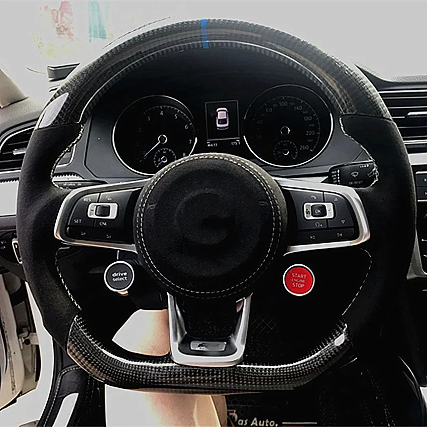 Рулевое колесо из углеродного волокна для VW Golf 7/GTI R MK7 Passat Polo GTI Scirocco 2014 2018