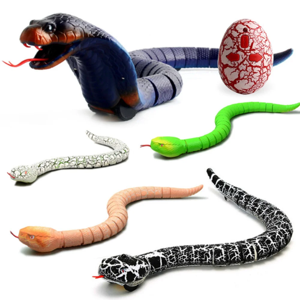 

Новинка, пульт дистанционного управления Naja, змея, робот, игрушка-животное с USB-кабелем, забавный ужасный Рождественский подарок для детей