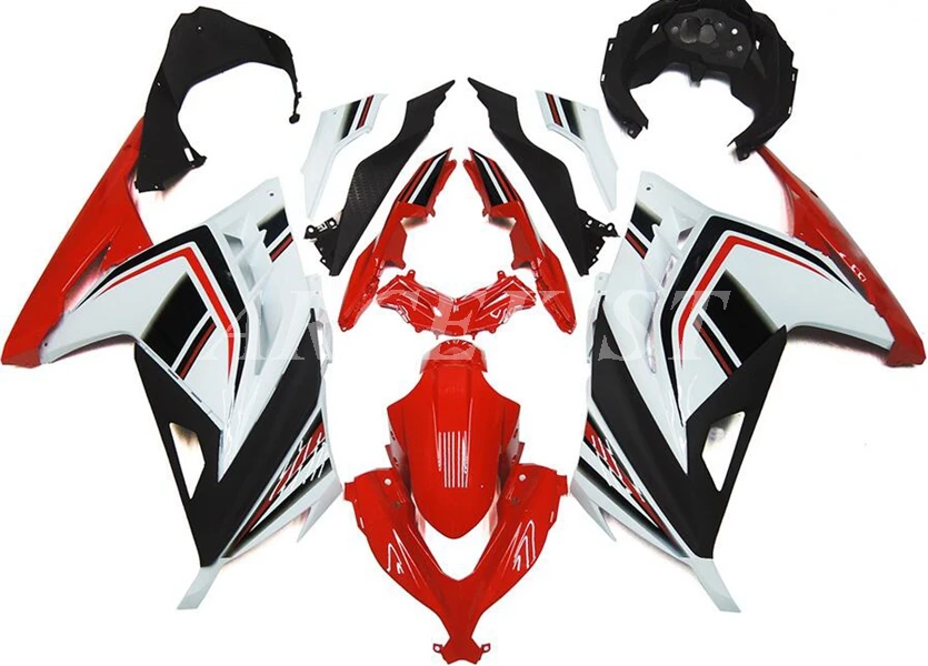 

Новый ABS мотоцикл весь обтекатель комплект подходит для kawasaki Ninja 300 EX300 2013 2014 2015 2016 2017 2018 2019 на заказ красный белый