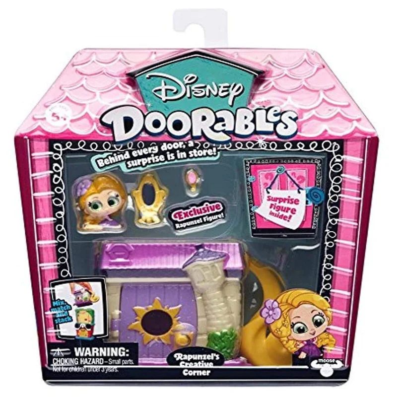 

Disney Doorables Rapunzel 's Creative Corner Exclusive Princess Figure Surprise Mini Peek Blind Box Fairy House Girls Kids Toys