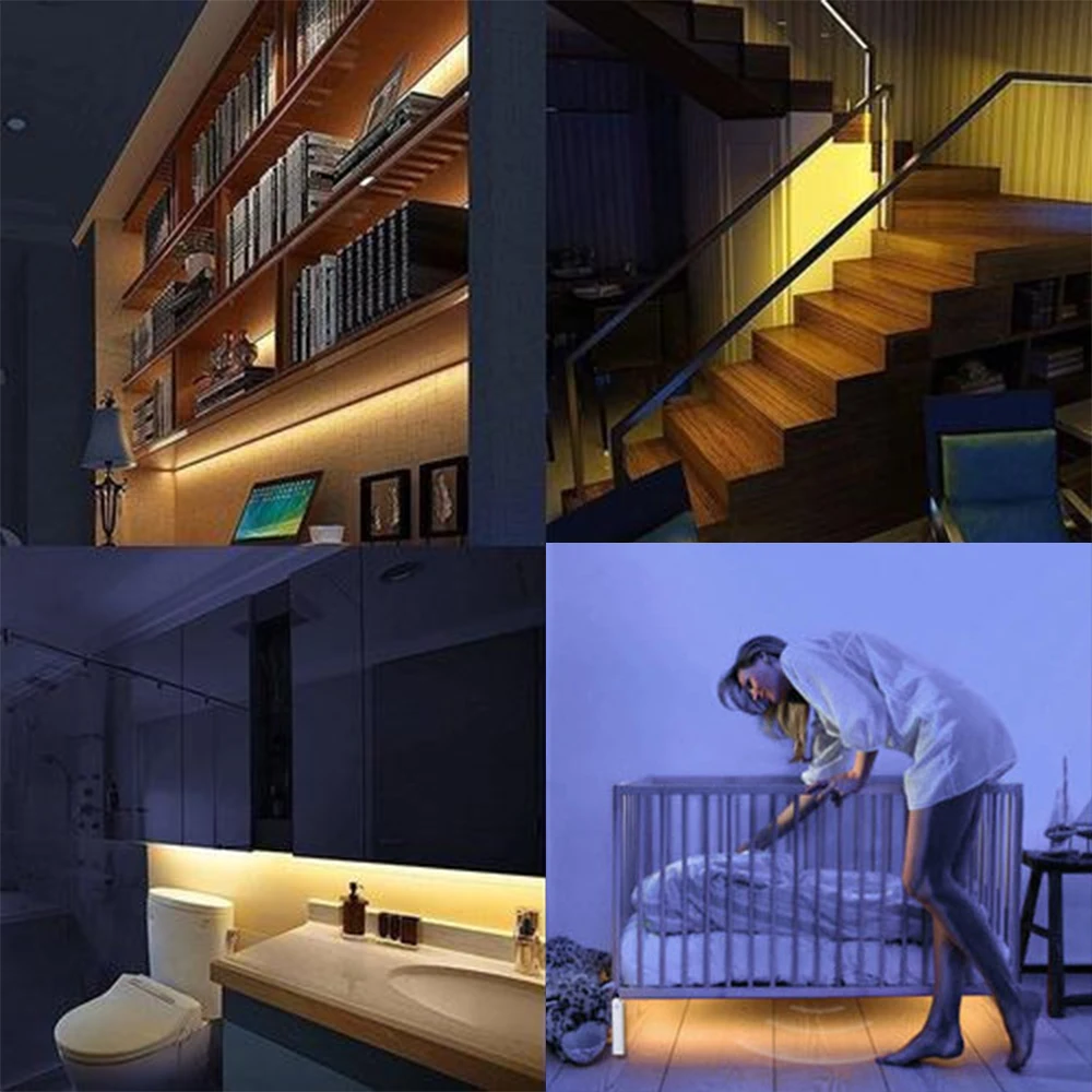 Светодиодная лента с питанием от батарейки AA SMD 2835 60 светодиодов/м