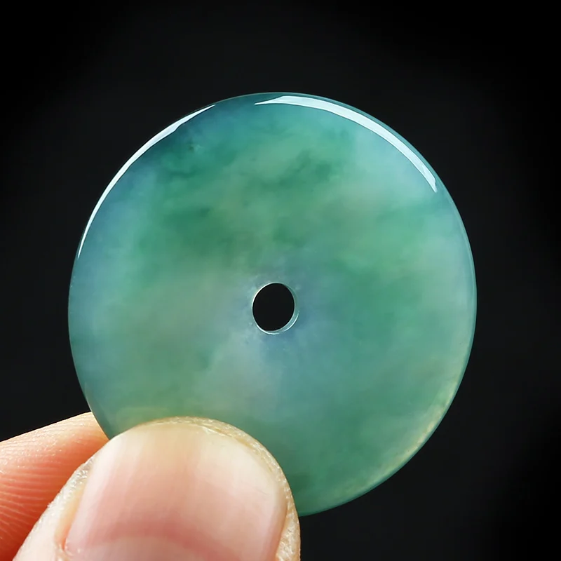 Подвеска из натурального нефрита с пуговицами для мужчин и женщин подвеска