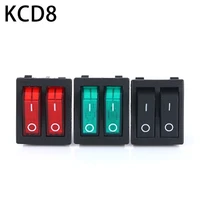 kcd8 6pin rocker switch power switch duplex on off 2position 6 pins with light 16a 250vac 20a 125vac