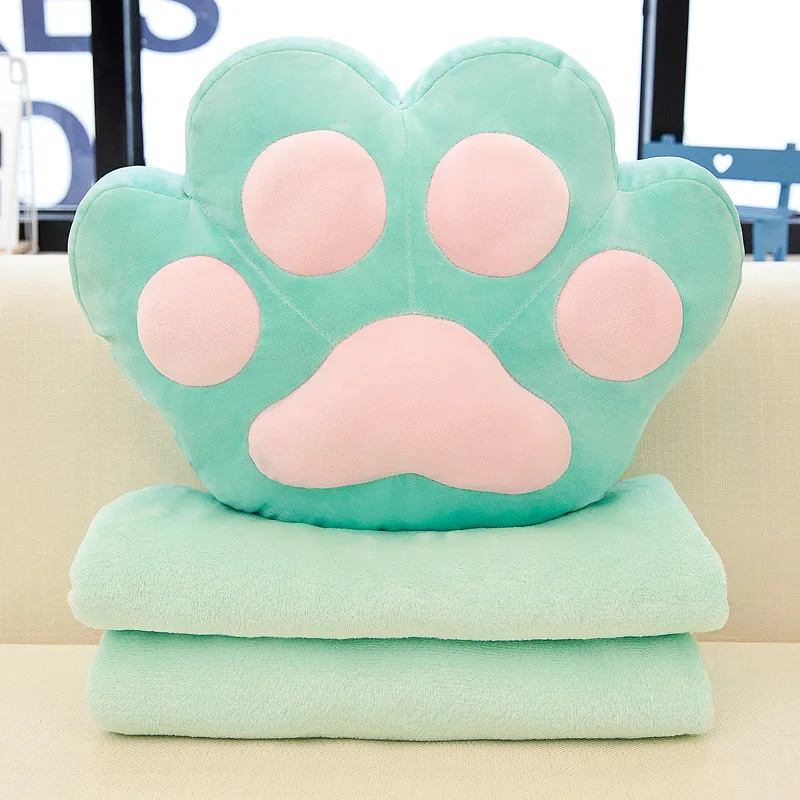 comprar Urso Pata Ar Condicionado Travesseiro Crianças Verão Cobertor Gato Pata Nap Almofada Atividade Presente Personalizado Brinquedos De Pelúcia