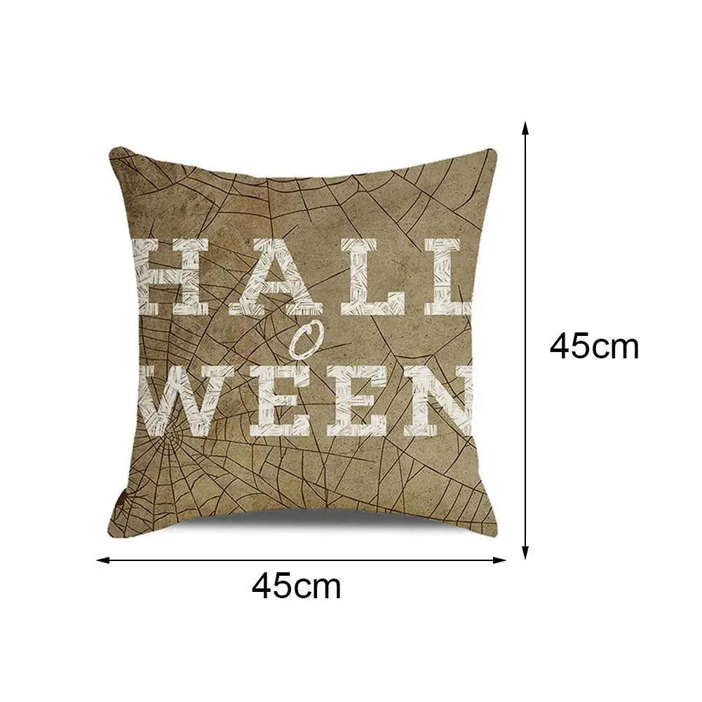 

45cm*45cm Throw Pillow Covers Cushion Cover Home Decor Home Linen/Cotton Happy Halloween Decoration For Car Pillowcase Vint X1V8