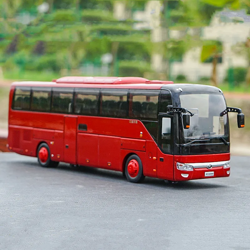 

1/42 Yutong Bus ZK6122H9, роскошный туристический автобус из сплава, имитационная модель автомобиля, коллекция, дисплей, подарок