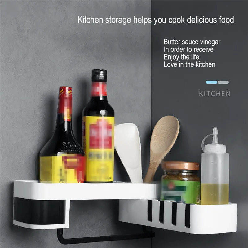 Угловая полка для душа ванная комната держатель кухни хранения специй