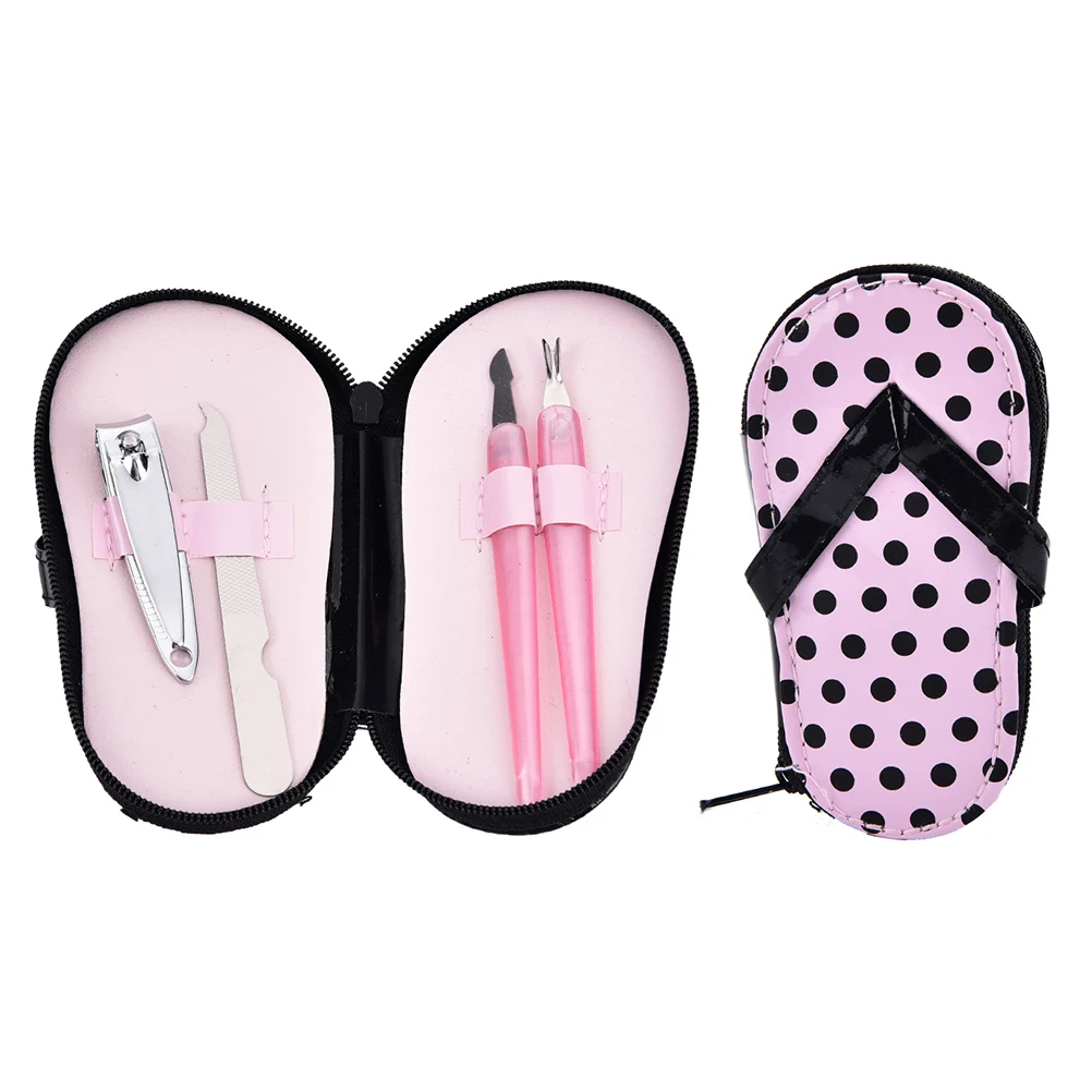 

4Pcs/set Slippers Shaped Nail Art Manicure Set Nail Care Tool