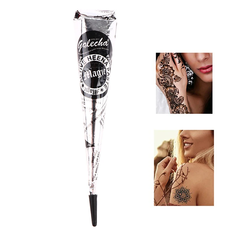 

1Pcs Indian Black Henna Tattoo Paste Waterproof Temporary Tattoo Ointment Cream Tattoo Pigments Ink Tattoo Ink Set Tattoo Ink
