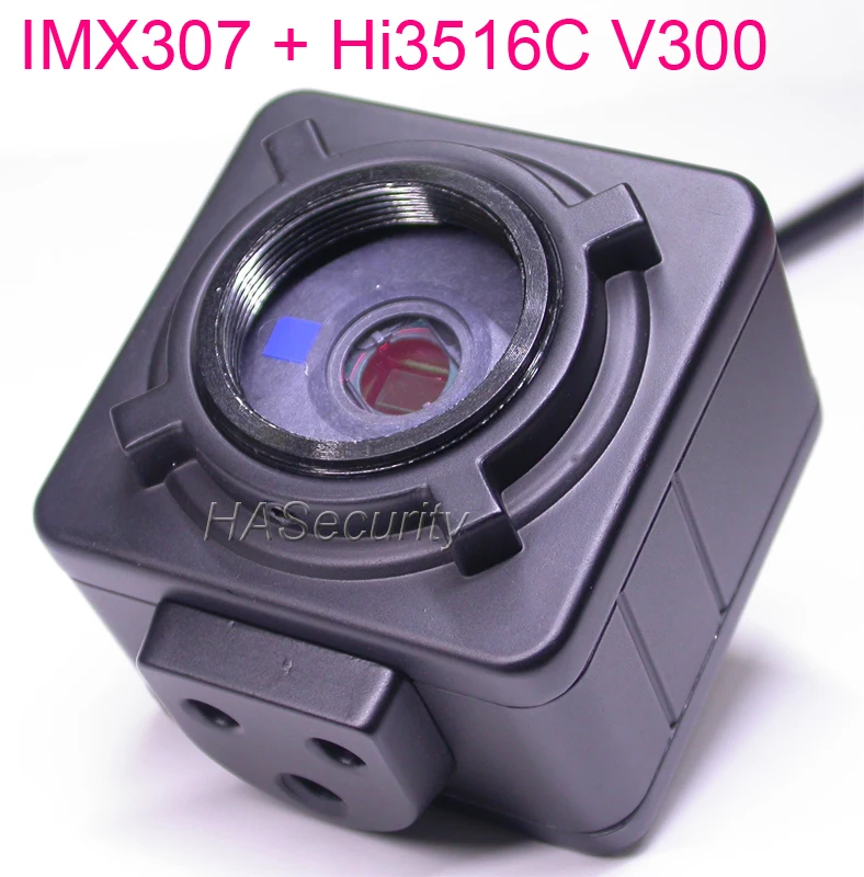 Бокс стиль H.265 2 мегапиксельная 3 1/2.8 &quotSONY STARVIS IMX307 CMOS датчик + Hi3516C V300 CCTV IP камера