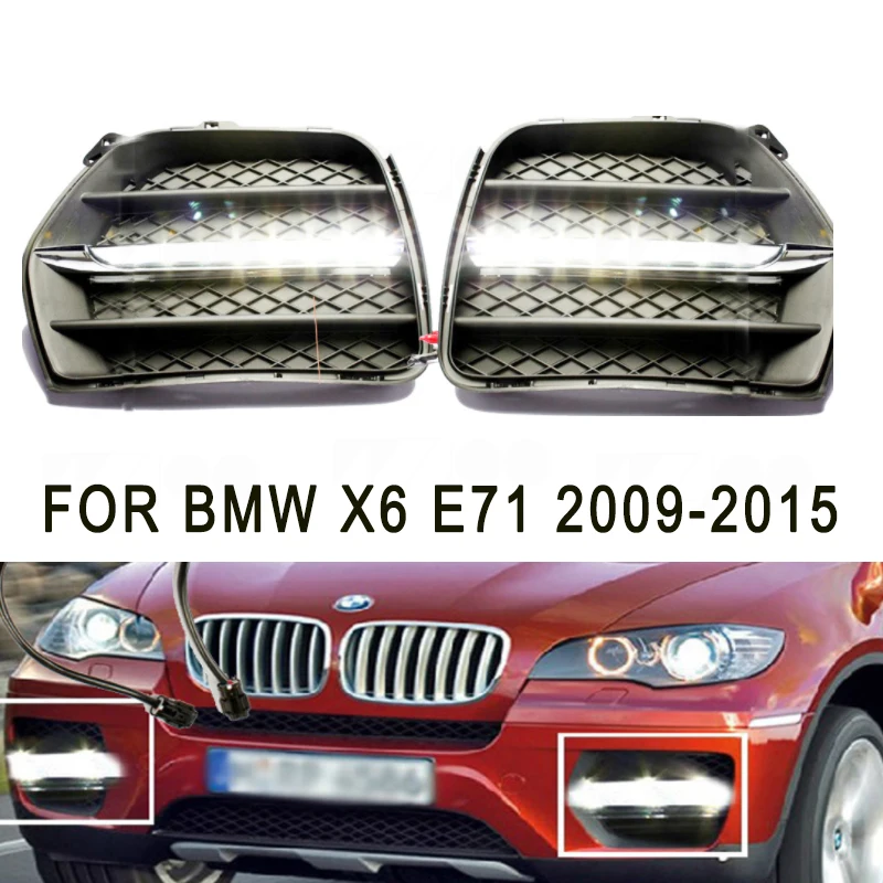 1 комплект Светодиодный Противотуманные фары для автомобиля Аксессуары BMW X6 E71 2009