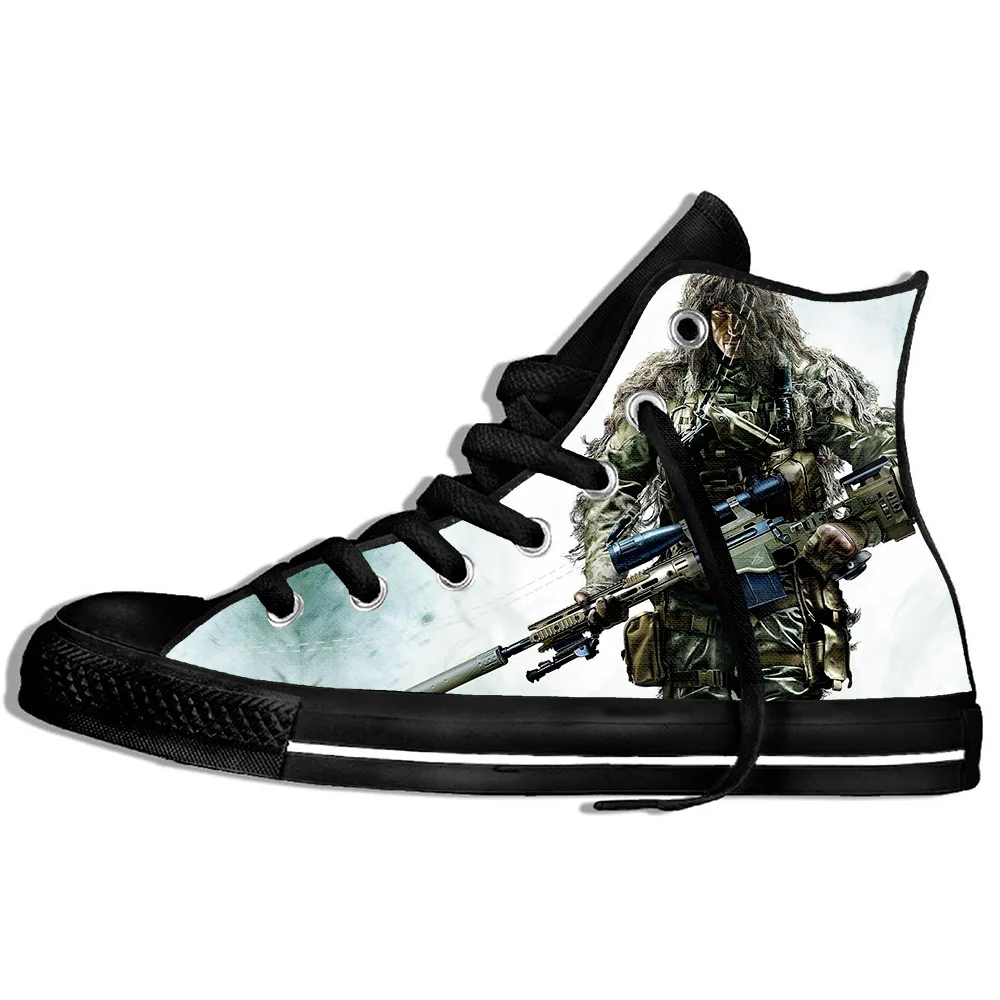 2019 Hot Fashion Printing hIgh top Sneakers Sniper Ghost Warrior Unisex Lightweight Casual Shoes | Обувь