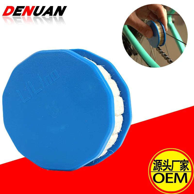 

Bicycle Chain Refueling Tool Lubrication Maintenance Device ABS Chain Roller Type Chain Oiler
