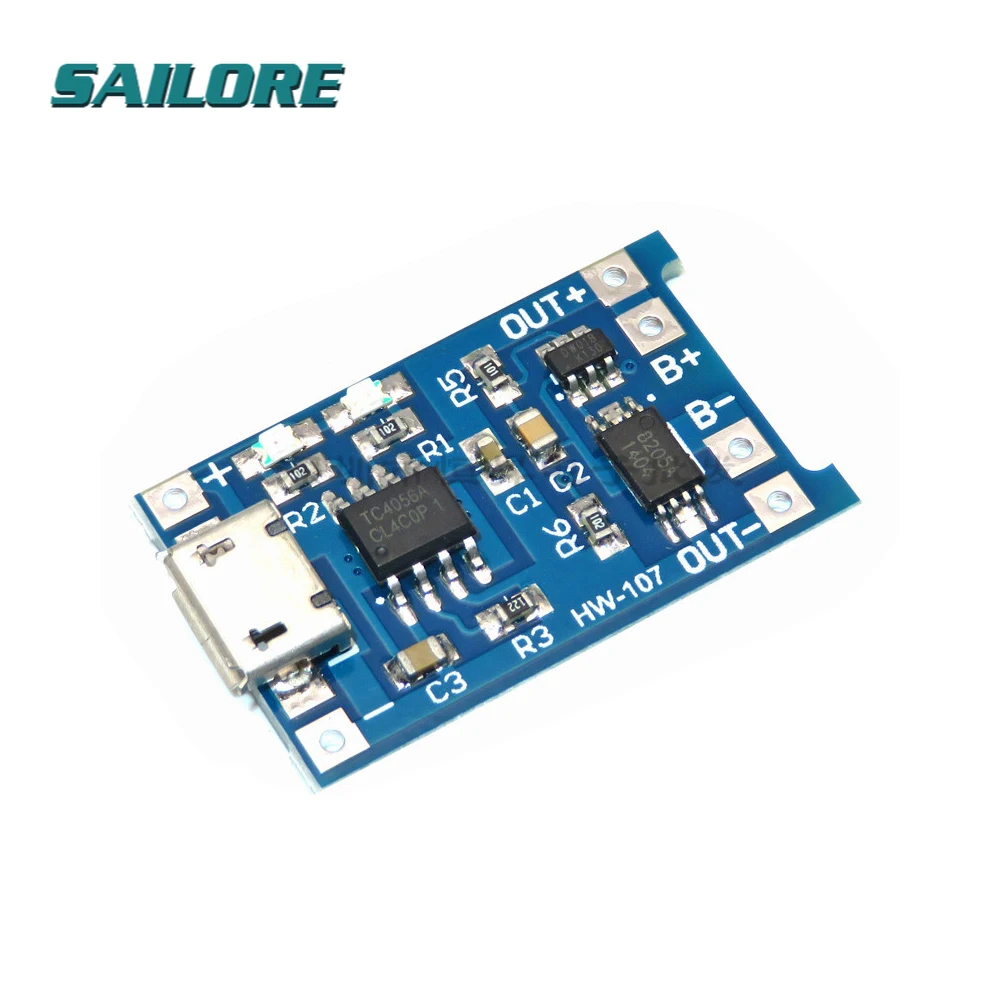 

Smart Electronics 5V Micro USB 1A 18650 Lithium Battery Charging Board With Protection Charger Module
