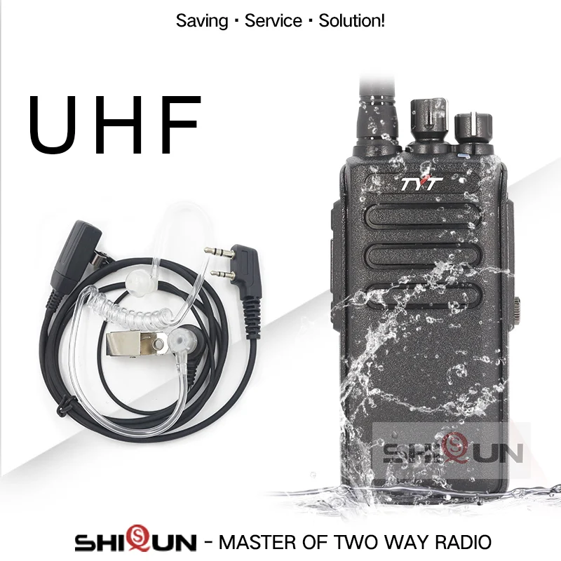 TDMA цифровое радио 136-174 МГц VHF 10 Вт TYT MD-680 MD680/MD358 UHF 10 Вт 400-480 МГц DMR цифровое двухстороннее радио 10 км IP67 водонепроницаемое - Цвет: UHF-Acoustic HD