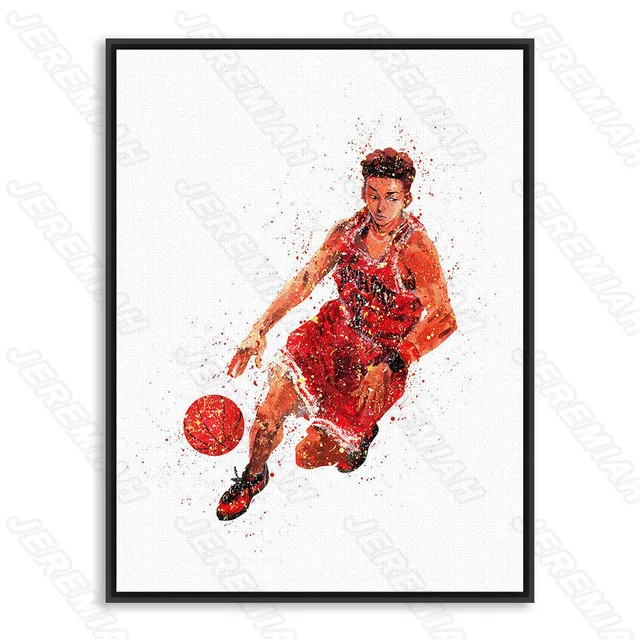 

Decorative Poster Playing Ball Boy Nordic Style Art Waterproof Ink Print High-Definition Painting Modern Living Room Wall Sticke