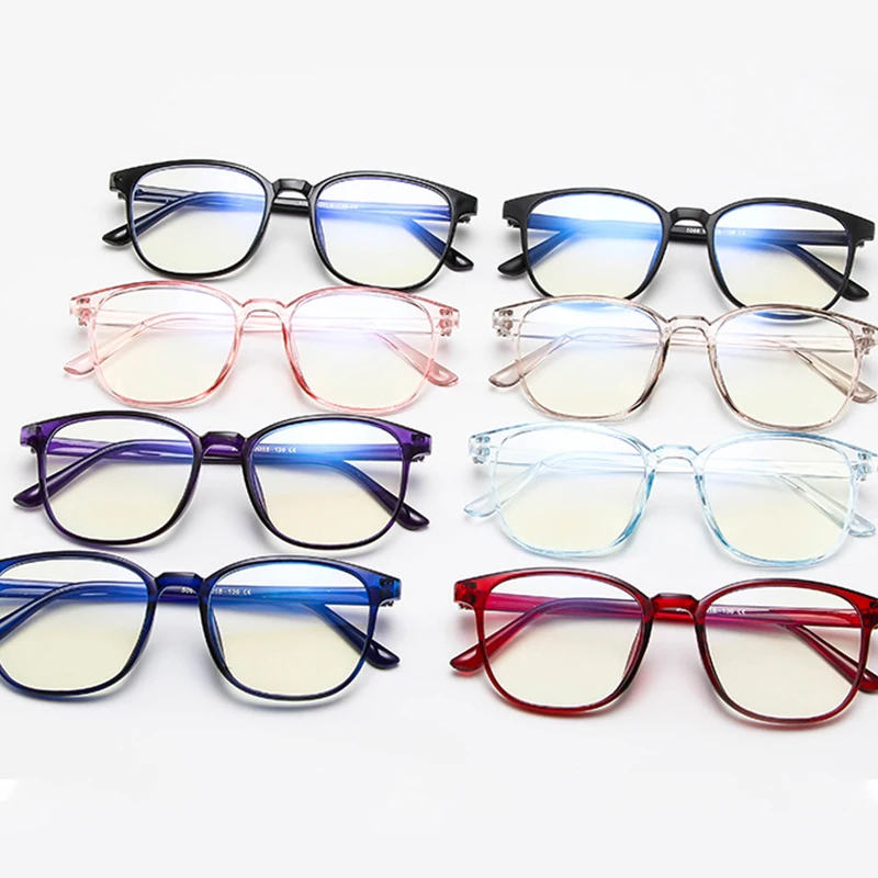 

2021 Trends Office Anti Blue Light Oversized Retro Computer Glasses Women Blue Blocking Gaming Big Size for Men Eyeglasses Frame