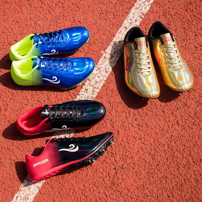 

Gogodoing Unisex Track and Field Shoes Track Spike Running Sprint Shoes Lightweight Soft Comfortable Professional Athletic Shoes