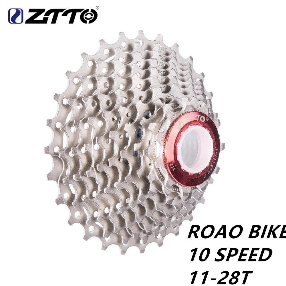 

ZTTO 10s cassette 11-28TRoad free wheel bicycle parts 10s 20S 10Speed flywheel for road vehicle sprocket