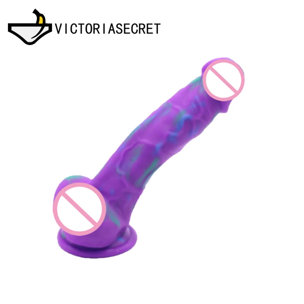 Фаллоимитатор с цветными чешуйками динозавров всасывание пениса в чашке