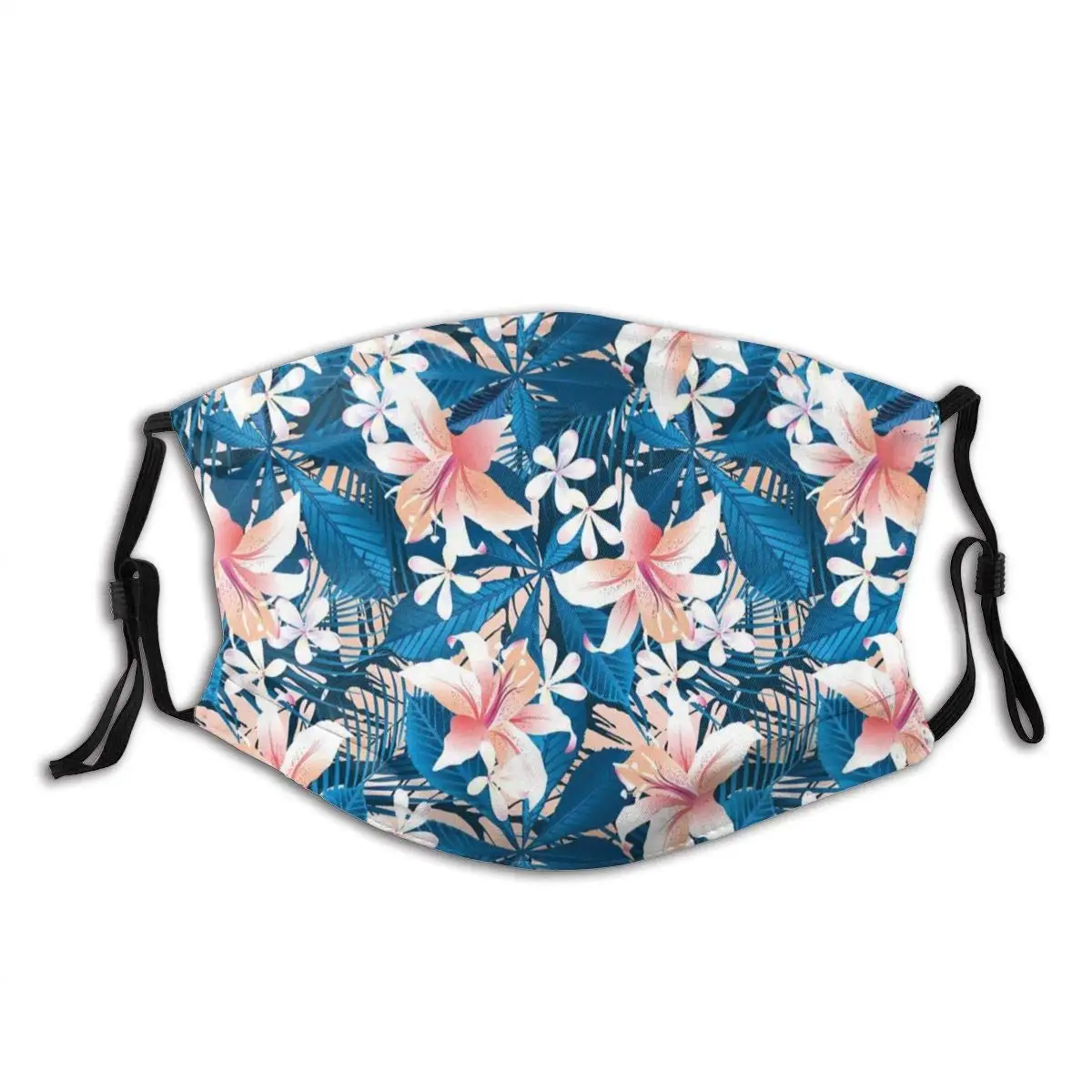 

Hawaiian Style Flower Pattern Mask Washable High Fashion Custom Comfortable Windproof Mask Adult Printing Facial Decoration