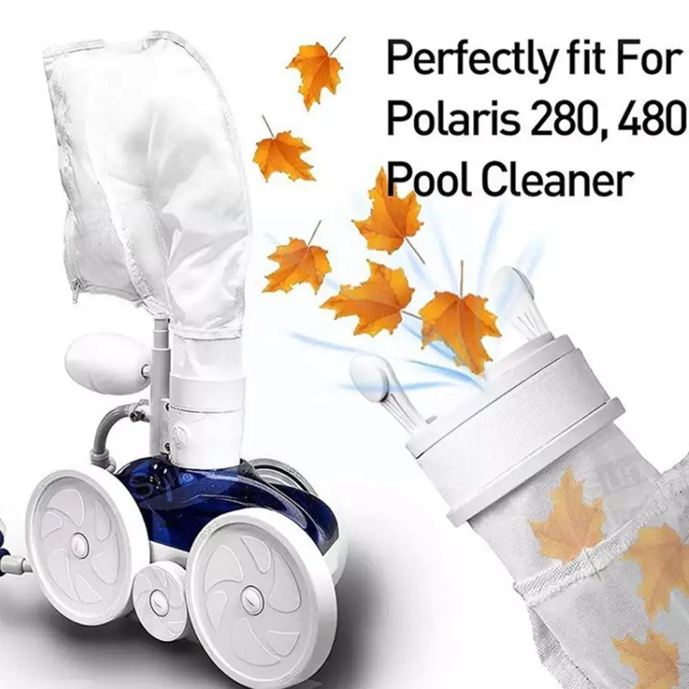 

1pcs White Universal Swimming Pool Cleaner Filter Bag Rubbish Skimmer Pool Cleaner Replacement Bags For Clean Socks W5C6