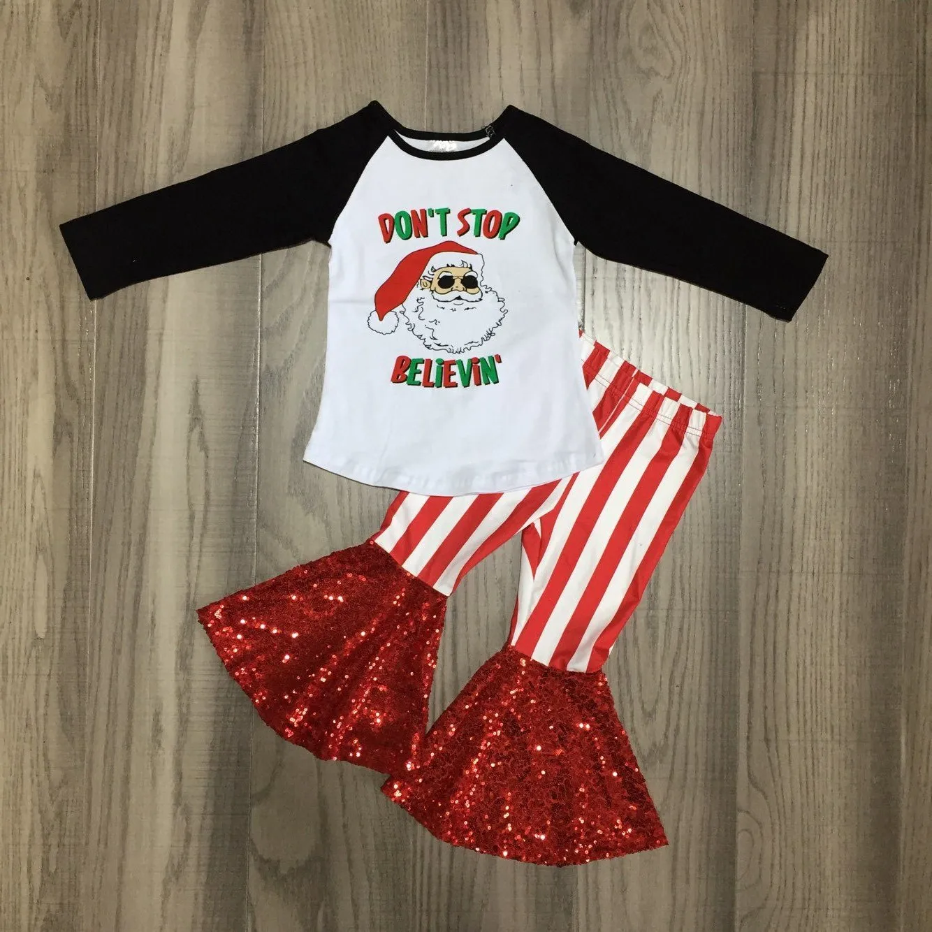 Рождественская Одежда для маленьких девочек Рождественский топ футболка с