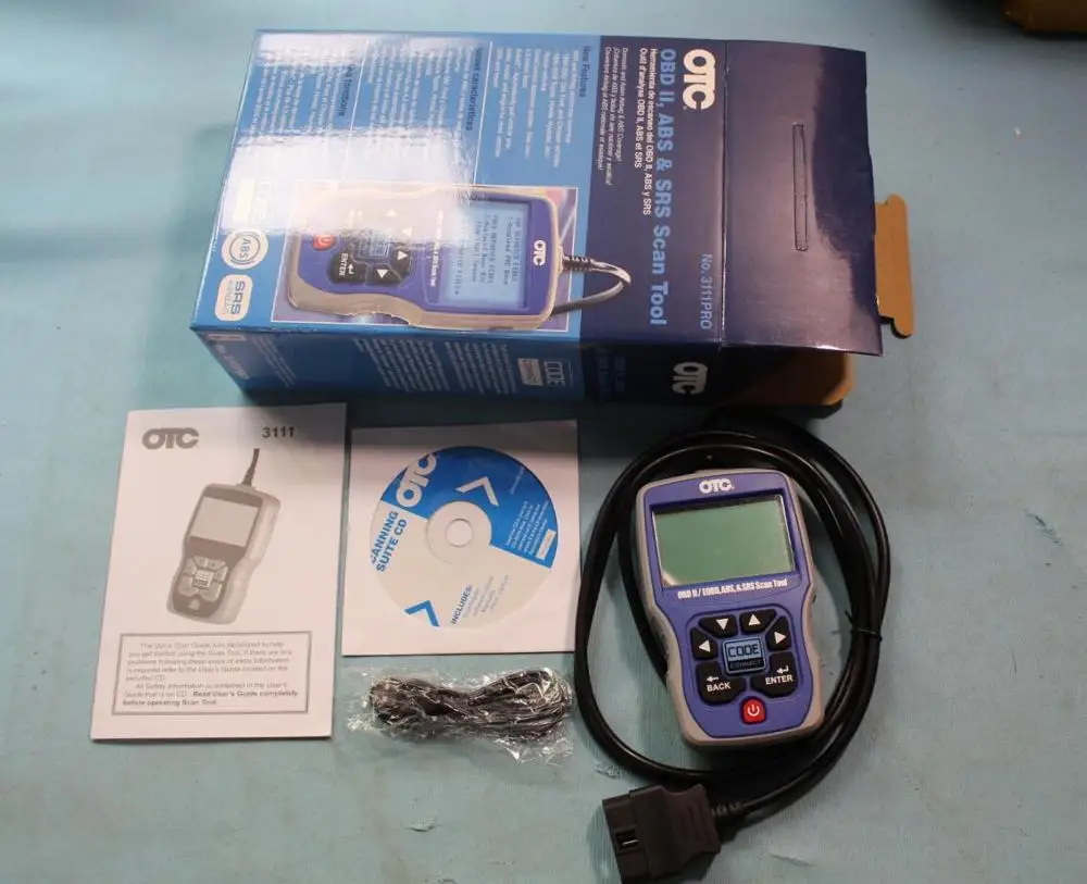 OTC 3111 Pro трехязычный сканер 3111PRO OBD II считыватель кодов OBD2 OBDII 16-контактный CAN ABS