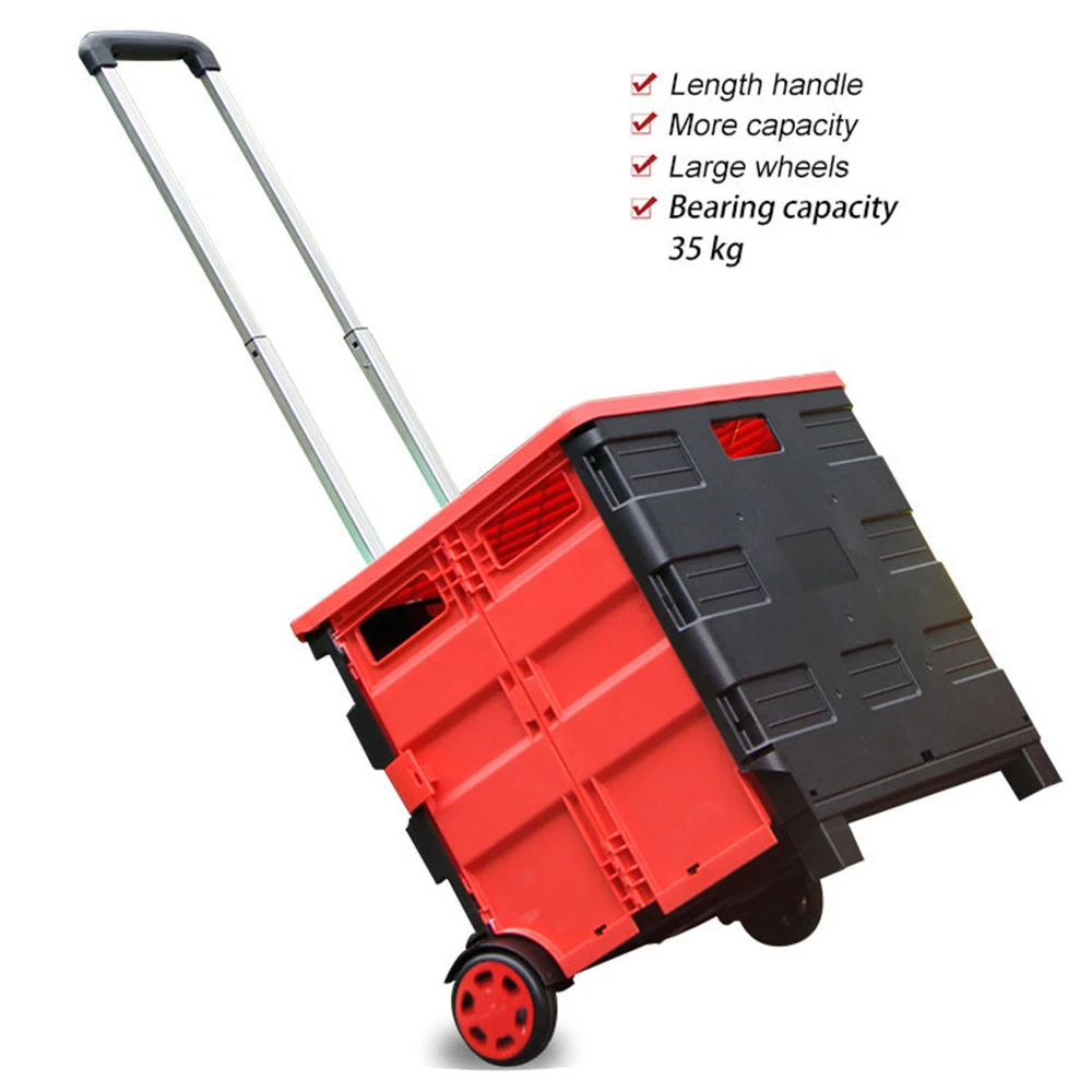 B-LIFE кик to Cart двухколесный складной тележка складная корзина для покупок прокатки