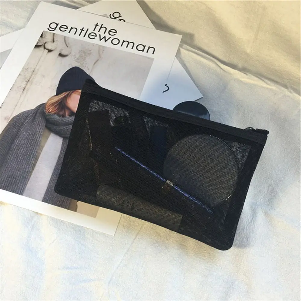 

Прозрачная Маленькая женская косметичка, дорожный функциональный чехол для косметики на молнии, органайзер для косметики, Сумка Для Хранен...