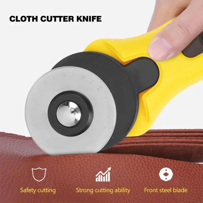 

45mm roller cutter 4 colors optional quilting tool round knife paper cutter rotary cutter craft leather DIY tools knife