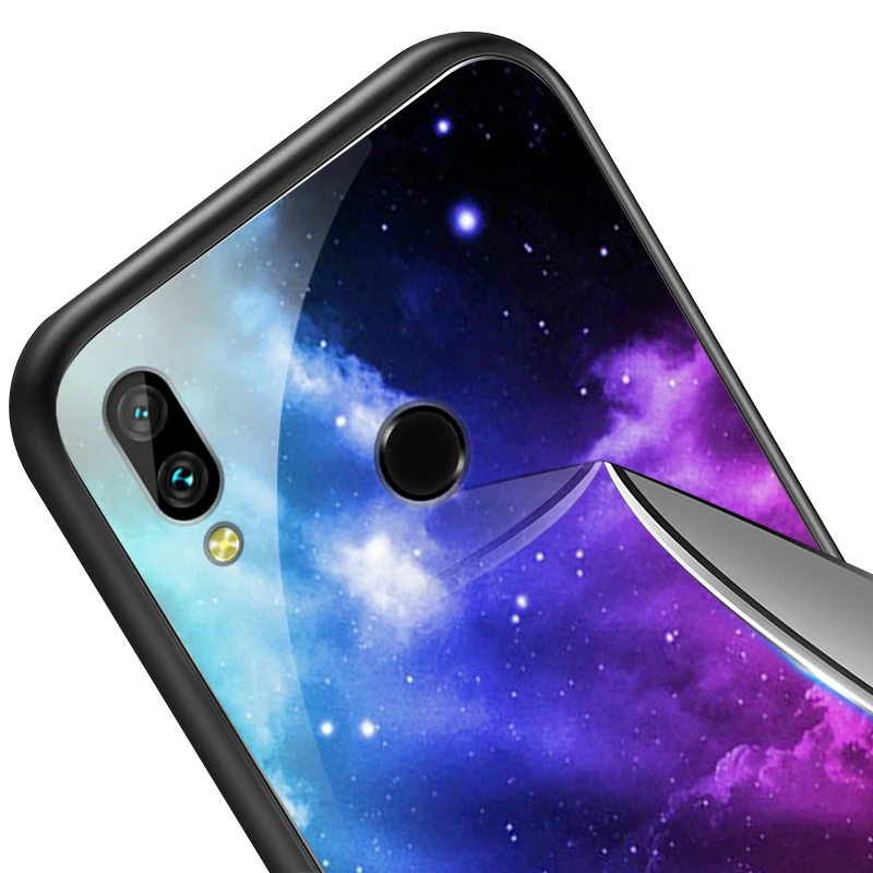 Чехол для телефона Huawei Honor 6X 7A 7C 7X 8A 8X 9Lite чехол из закаленного стекла Y6 Y9 2018 2019 Y7 Prime