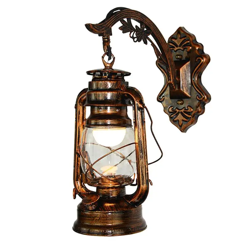 

Vintage LED Wall Lamp Retro Kerosene Wall Light European Antique Style Luminaire