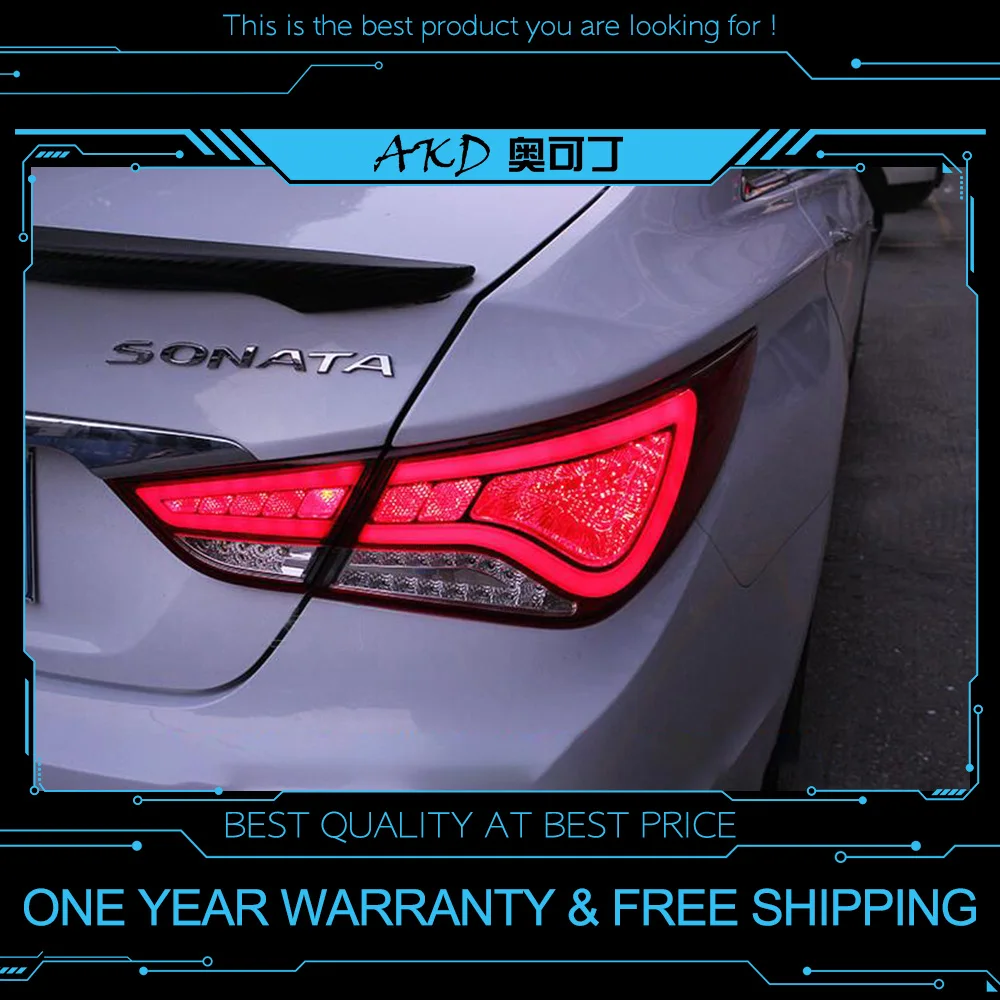 АКД автомобильного тюнинга хвост светильник s для Hyundai Sonata 8 Sonata8 MK8 светодиодный DRL
