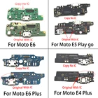 Оригинальный разъем для зарядного устройства с микрофоном для Moto One Fusion 6S E4 E5 Play E6 Play Plus E4T E3